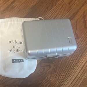 Away Metallic Silver Compact Case